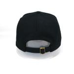 Black Metal Buckle Rubber Patch 52cm 5 Panel Baseball Hat