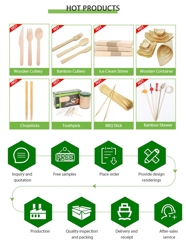 Bulk Custom Logo Disposable Bamboo Chopsticks Perfect for BBQ Restaurant Kitchen Party