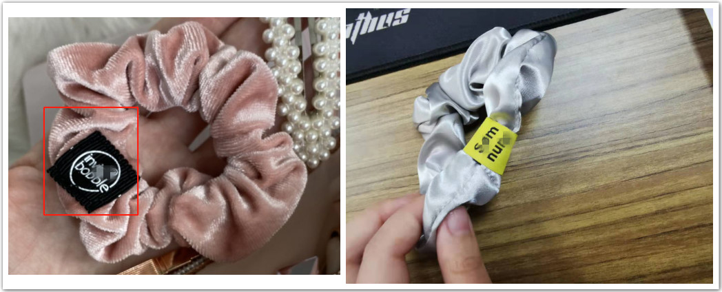 Small 6 Padded 0.03kg Satin Silk Scrunchies Headband Warrens