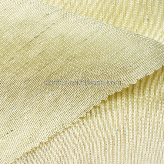 New Year Popular Soft Comfortable Linen Rayon Nylon in Light Weight Fabrics Women's Clothing Plain Dress Style