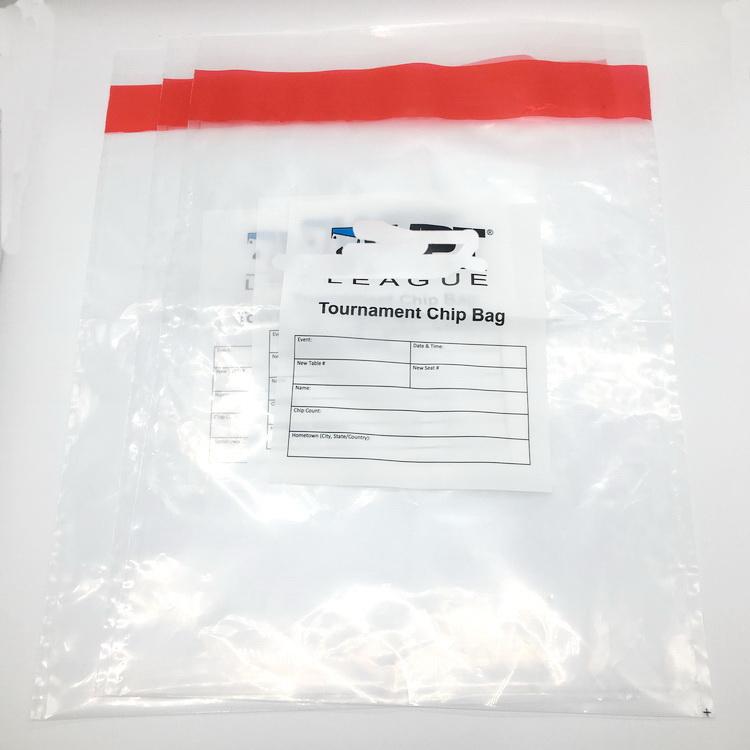 Opaque / Clear Security Bags , Plastic Tamper Evident Cash Security Bags