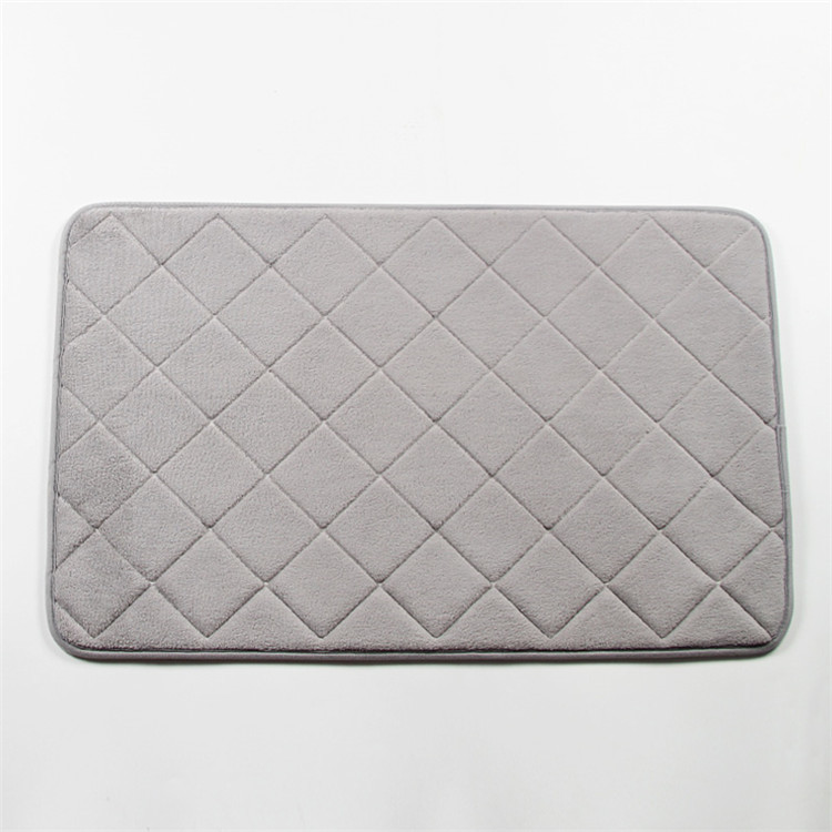 PVC Backing Polyester Microplush Memory Foam Bath Mat Super Soft