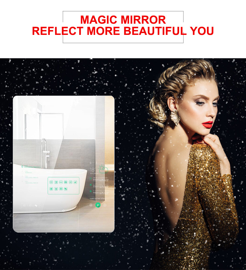 High Quality Selfie Magic Mirror Photo Frame Touch Screen Smart Mirror