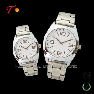China Low price stainless steel strap color available of pair watches for lovers wholesale