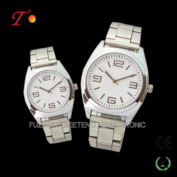 Resonable price stainless steel strap color available of pair watches for lovers