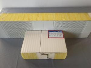 China Strong Durable Foam Glasswool Sandwich Panel Color Steel Exterior Wall Roof 200mm Thickness wholesale