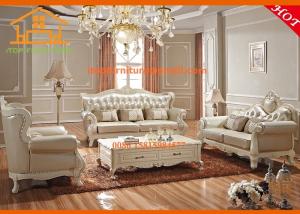 China Dubai latest antique wooden top grain leather corner sofa furniture design wholesale