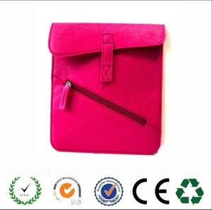 China New products zipper design felt laptop bag ,6 colors available wholesale