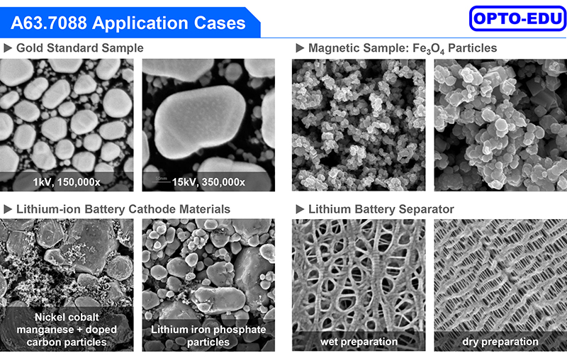 Opto Edu A63.7088 Schottky Field Emission Gun Scanning Electron Microscope SE+CCD 1x~2000000x