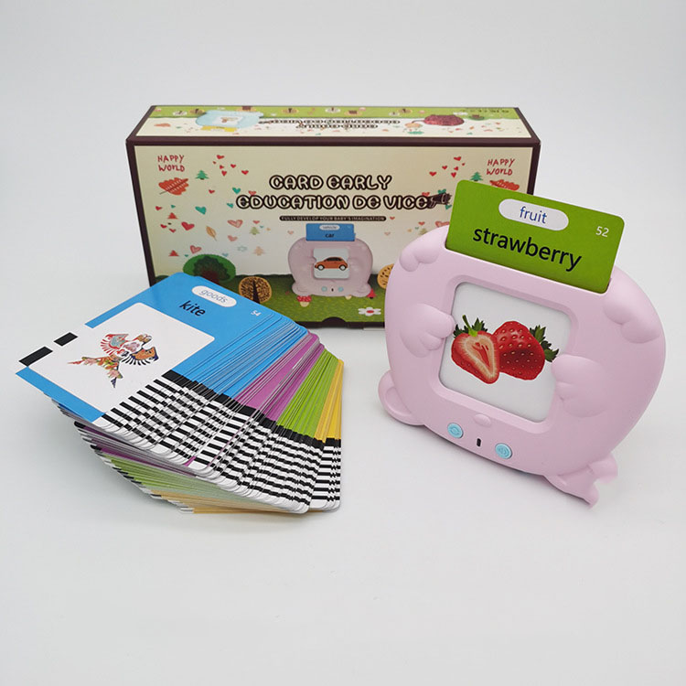 Children's Puzzle Flash Card Machine with Educational Features and Lithium Battery