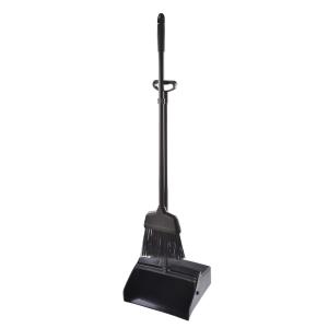 China Commercial Metal Heavy Duty Long Handled Dustpan And Brush 30x26.5x80cm wholesale