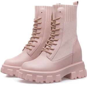 China NAPPA PU Ladies Flat Boots wholesale