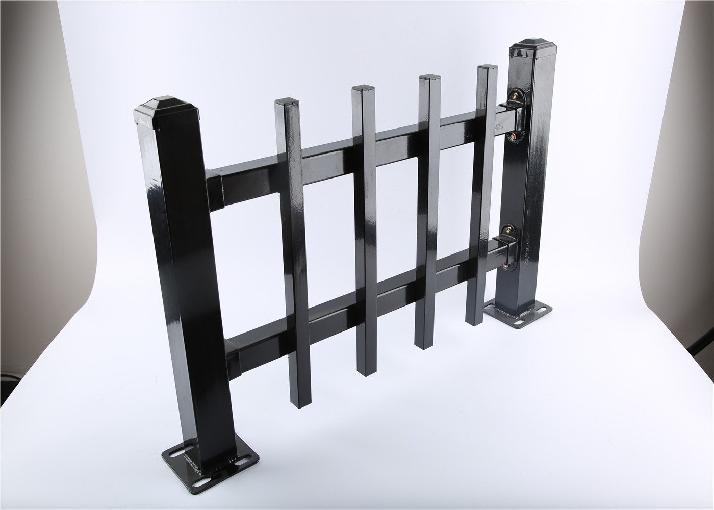 Garrison Fencing Panels 2.4m*2.4m width Upright picket 15 pieces Spacing 130mm Rail 40mm wall thickness 1.6mm