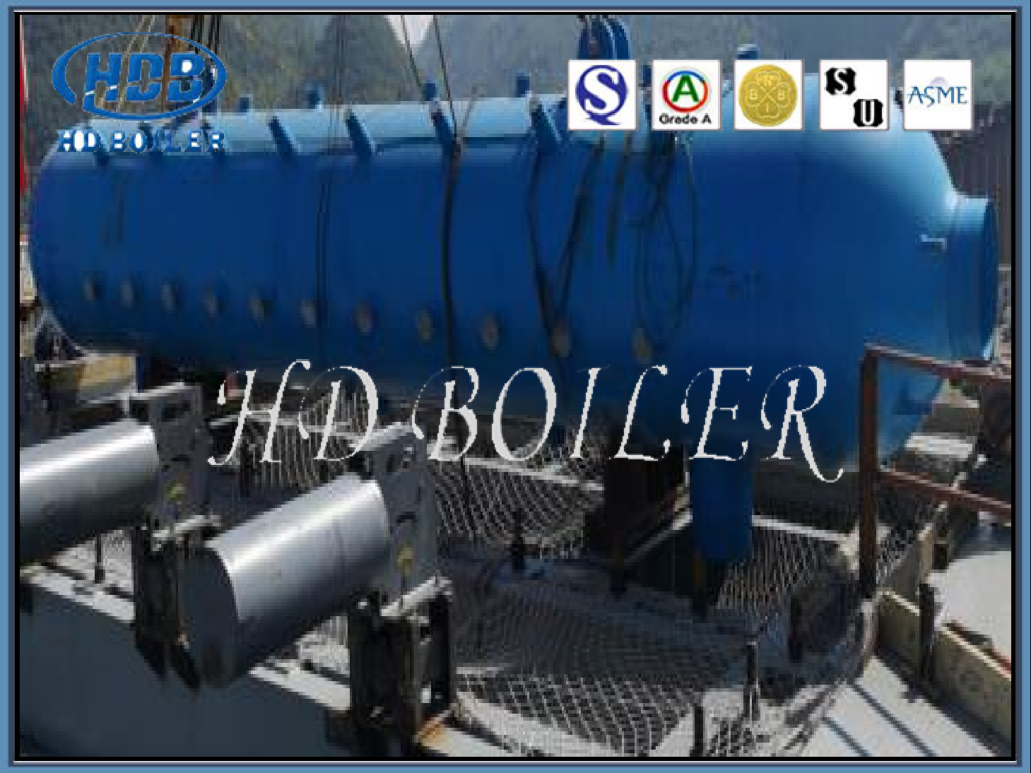High Pressure Heating Horizontal Asme Boiler Steam Drum