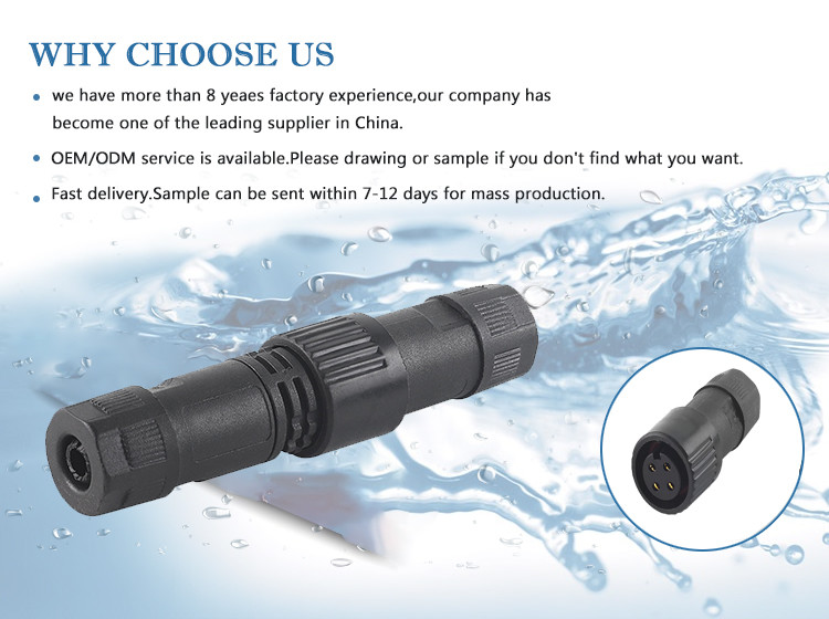 A18 series aviation male and female plug-in screw welding wiring 2 to 5 pin waterproof photovoltaic connector self-lock