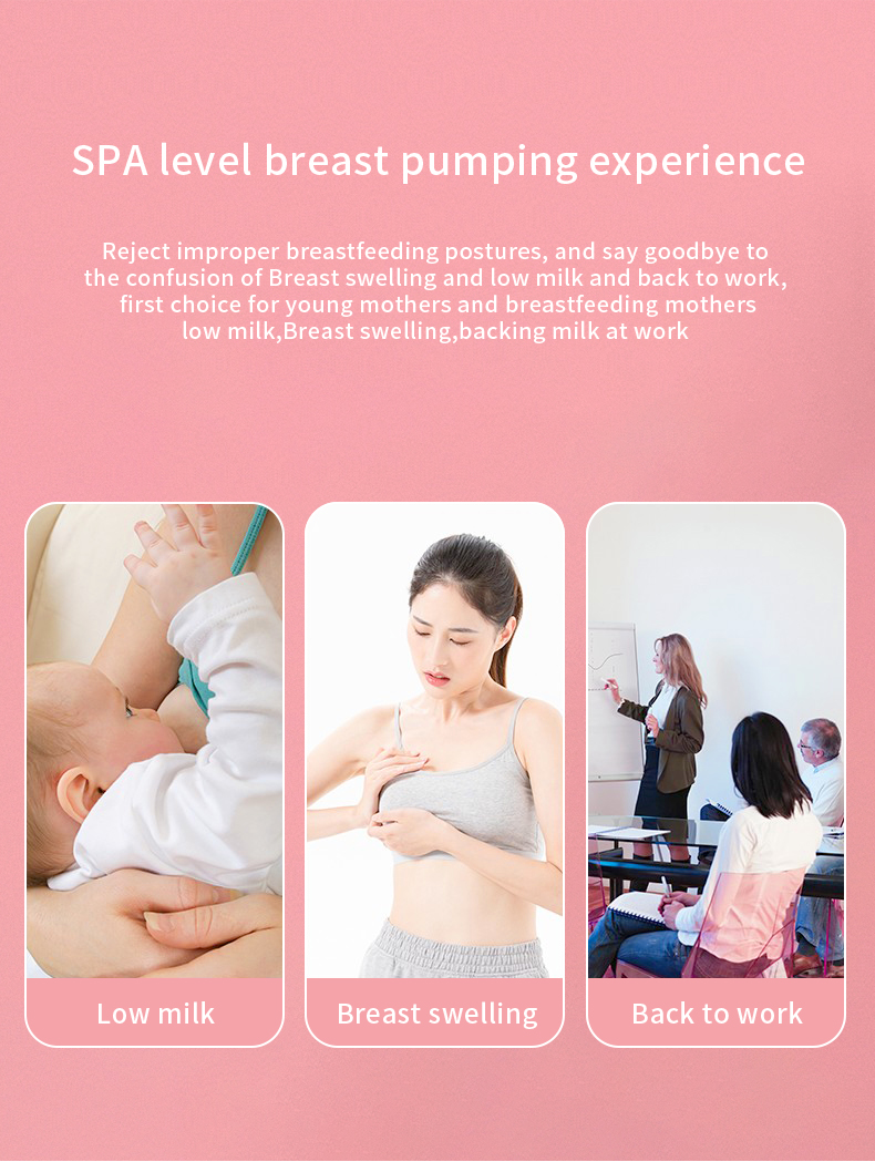 LCD Display Portable USB Rechargeable Breast Pump for and Hands-free Milk Expression