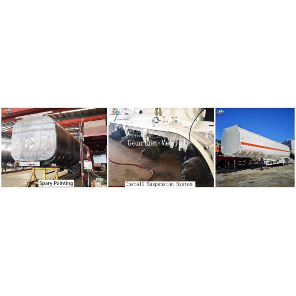 3 Axles Petroleum Tanker Truck Trailer 60000 Liters 6 Compartments Exported To Mauritania