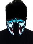 2018 sound activated LED/EL mask for festival Parties A scary light up Cosplay
