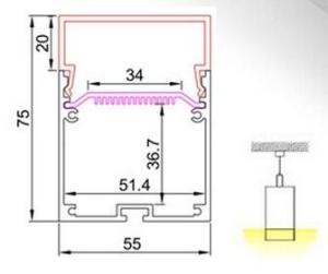 China led Aluminum profiles milky cover led channel for LED strips aluminum extrusion profiles,LED light profiles wholesale