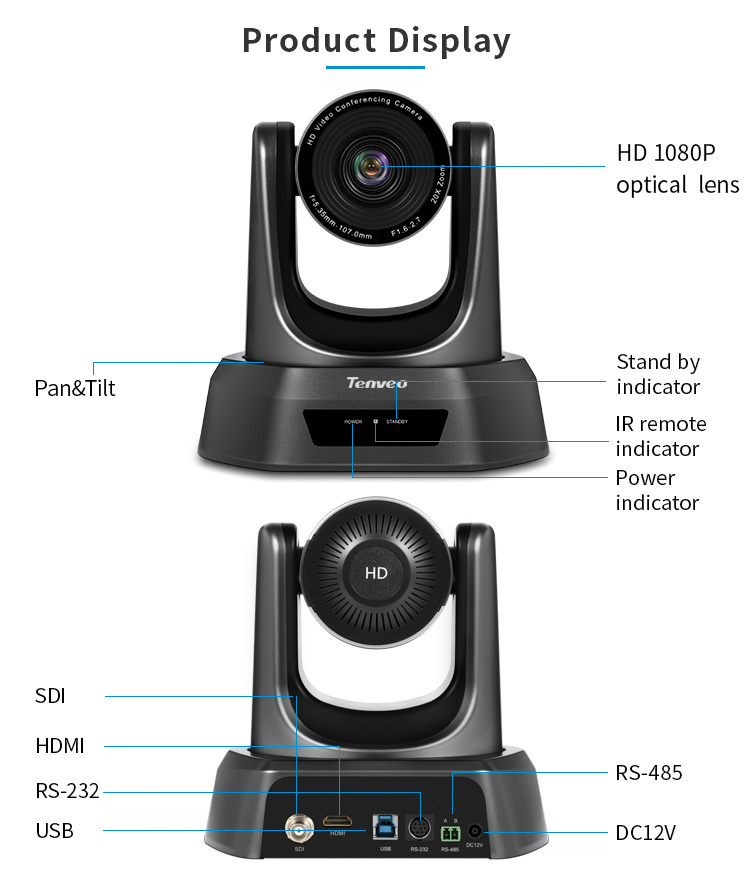 20X Optical Zoom 1080P Web Camera for Telemedcine and Education