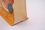Ziplockk Resealable Laminated Packaging Pouches Transparent Flat Bottom Standing