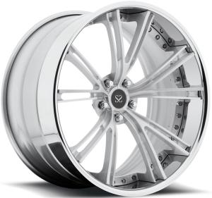 China 20x9 20x10.5 2PC Forged Aluminum Alloy Rims Wheels Custom Chrome 5x120 Tesla Model wholesale