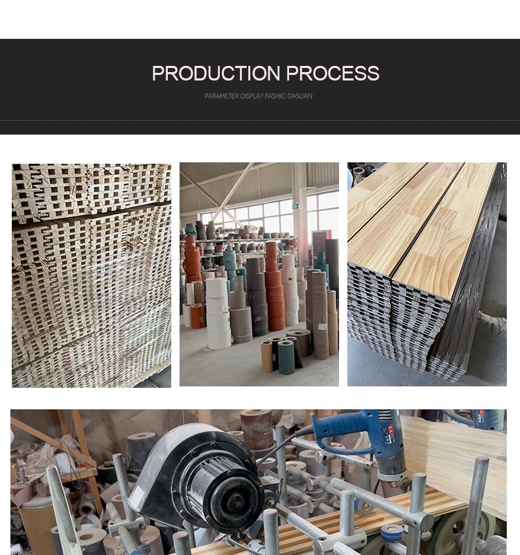 Insect Resistance WPC Grating Board WPC Fluted Wall Mould Proof