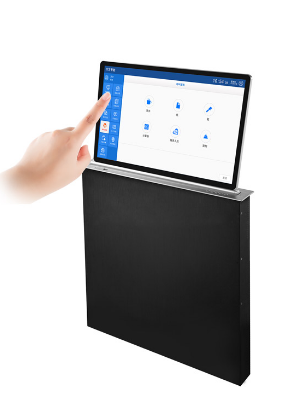 Professional Conference Motorized Pop up Monitor Hidden Desk Lcd Monitor Lift Mechanism