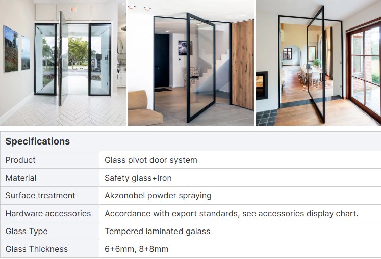 Luxurious Manufacturing Modern Residential Design Front Pivot Door High Quality Aluminum Door Designs Exterior Main Entry Door
