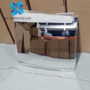 China Customized 1.8mm 2mm 3mm 4mm Rectangular Convex Glass Mirror For Car on sale