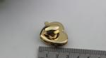 New fashion zinc alloy gold color metal bag hardware twist lock with nickel free