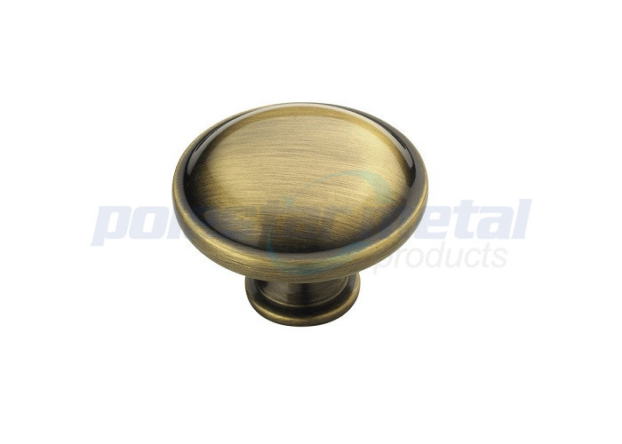 Satin Nickel Zinc Alloy Mushroom Kitchen Cabinet Knobs And Handles 1 1/4" Diameter