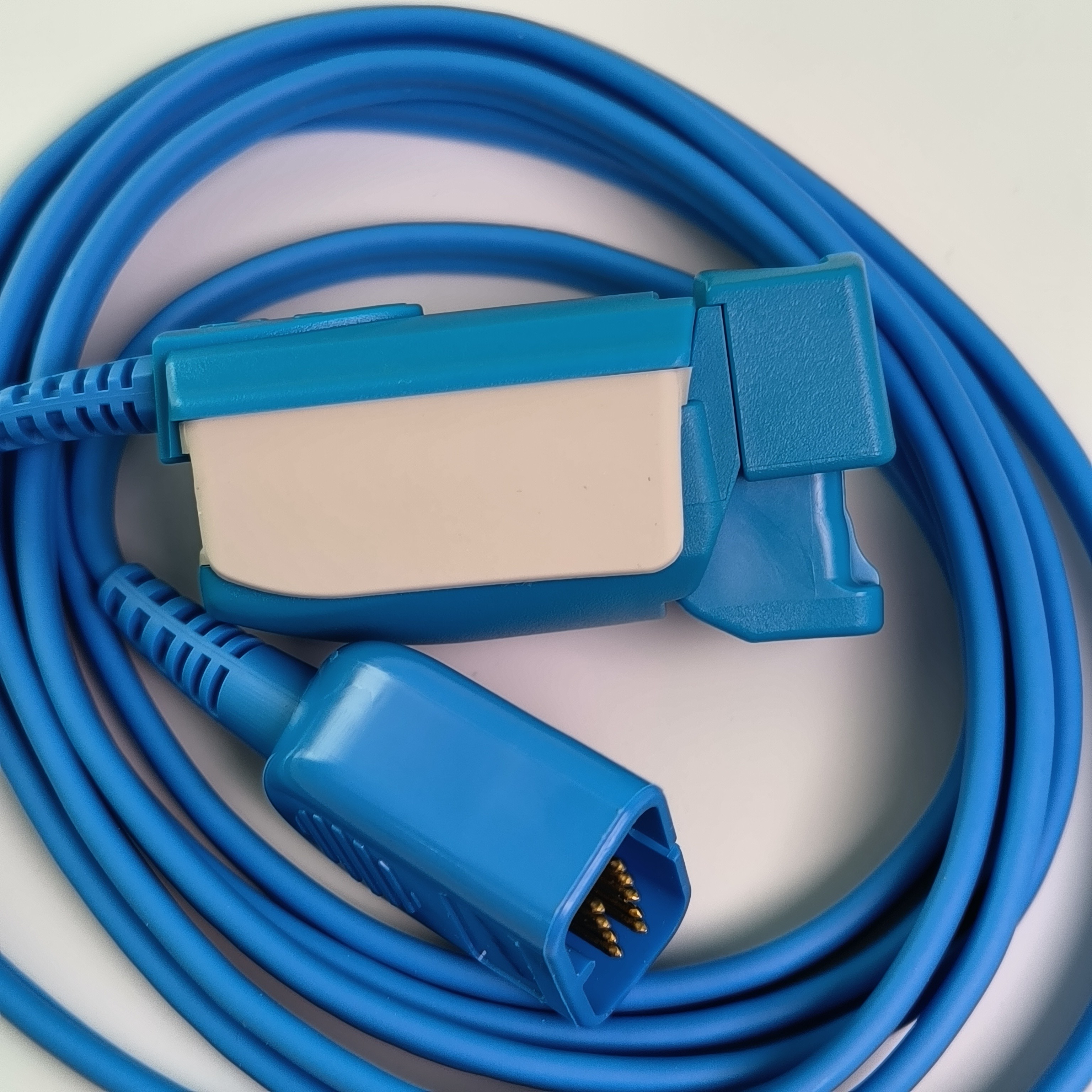 NIHON KOHDEN Patient Monitor Finger Probe Adult SpO2 Clip P225F MODEL:TL-201T L 1.6m