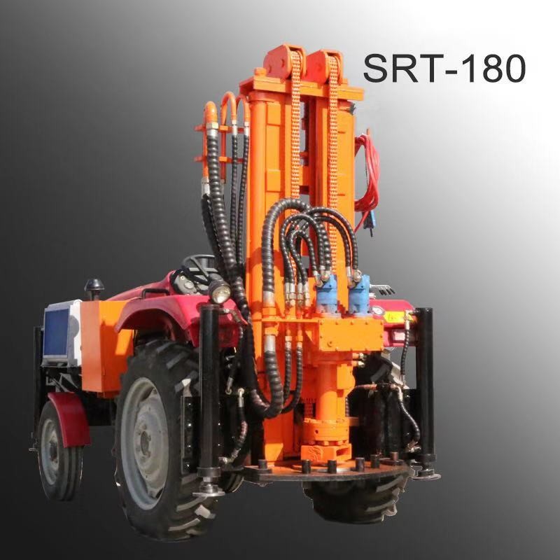 100m 120m 150m wheel tractor Portable Water Well and Geotechnical Drills homemade water well drilling rigs