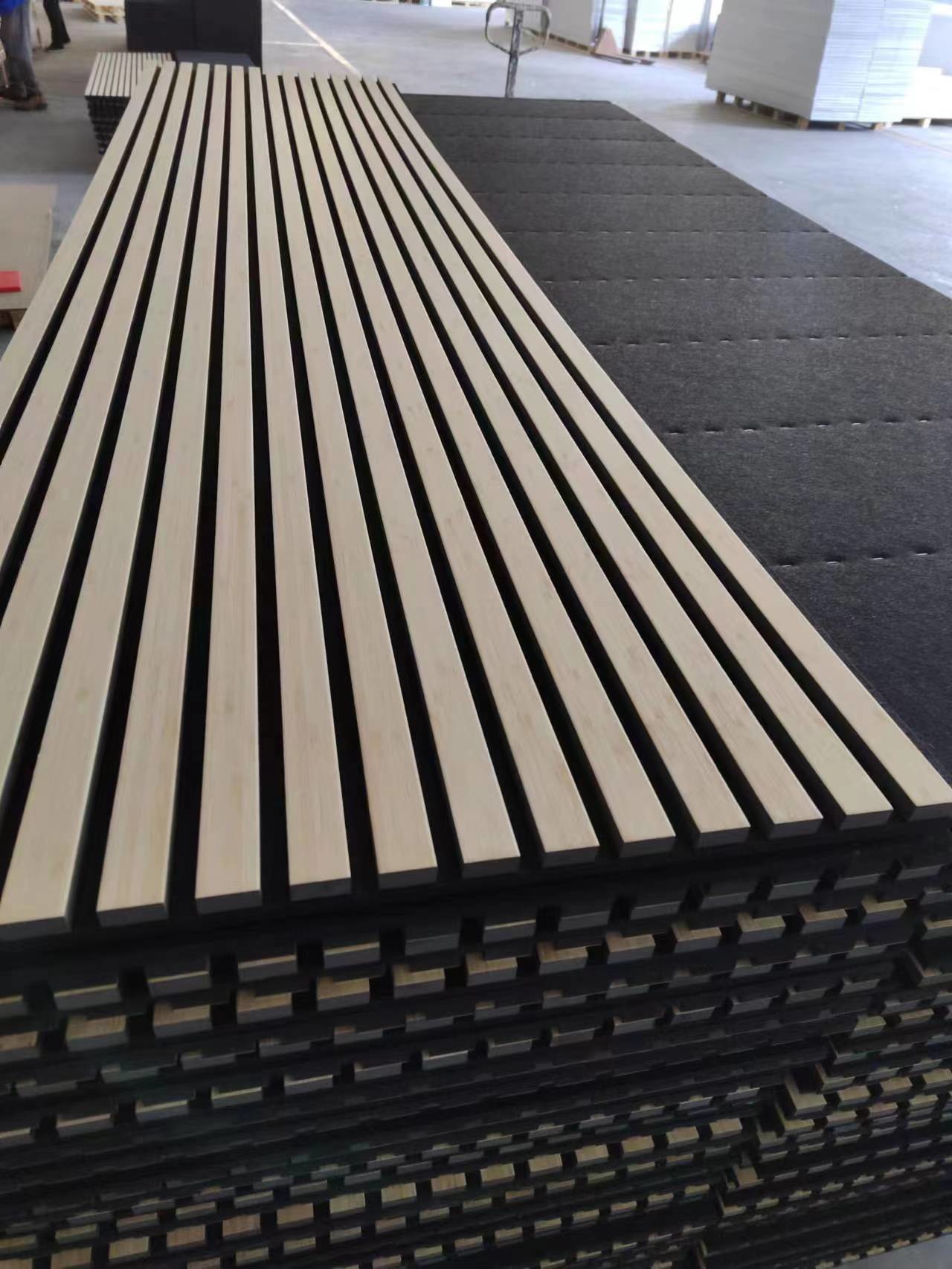 Customized Wood Akupanel Acoustic Panel Wood Wool Veneer Slats Akupanel