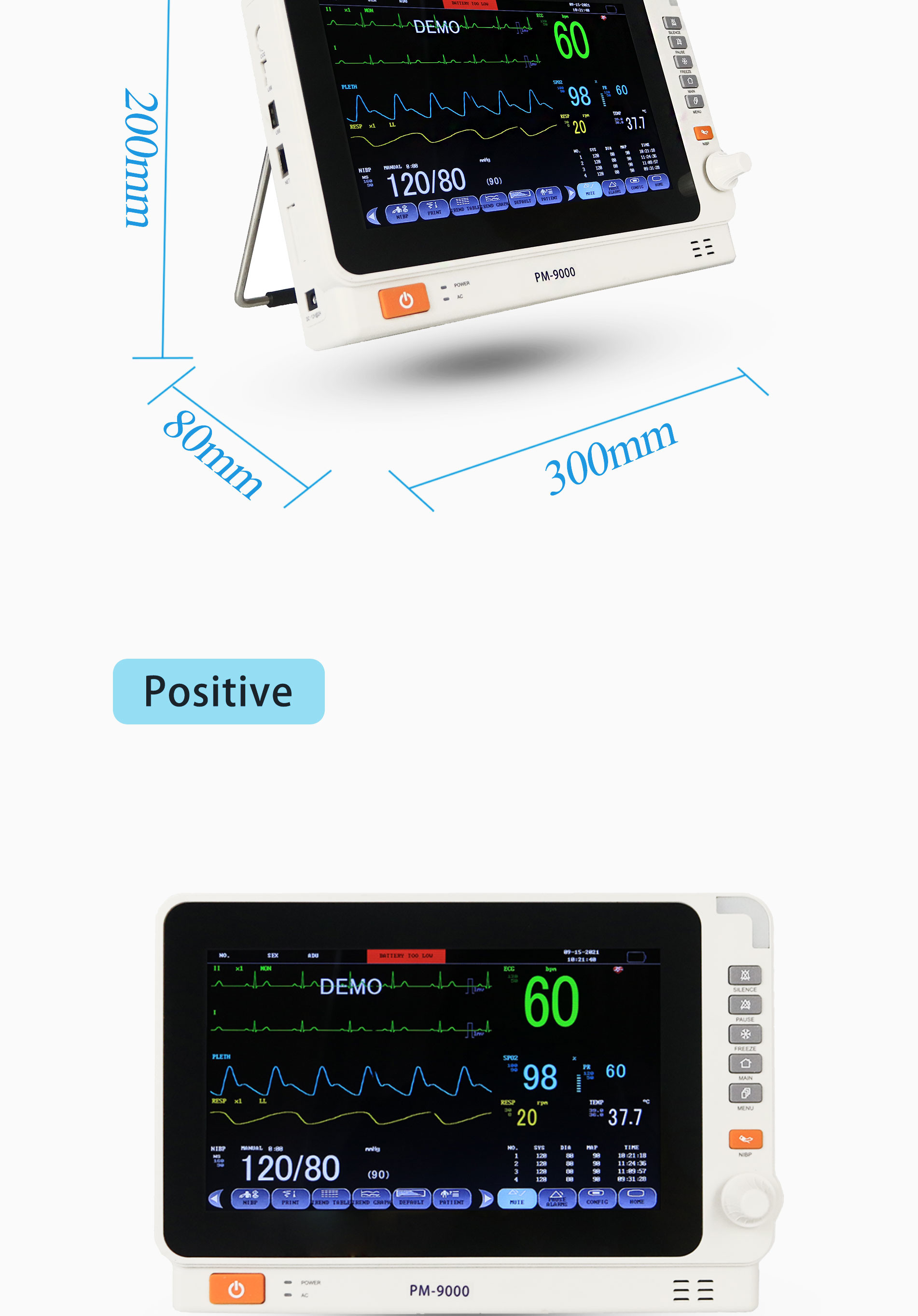 During Dental Care Multiparameter Monitor 10 Inch