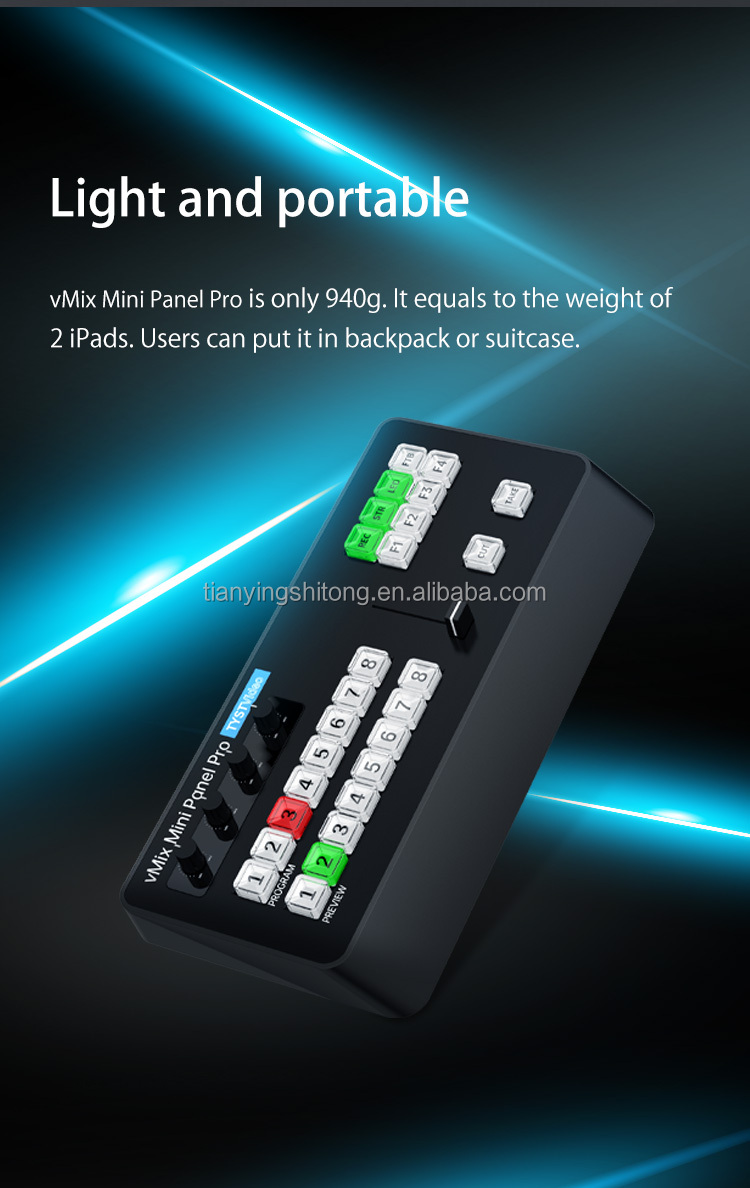 TYSTVideo Recording and Broadcasting Control Panel Vmix Mini Directing Switch Keyboard