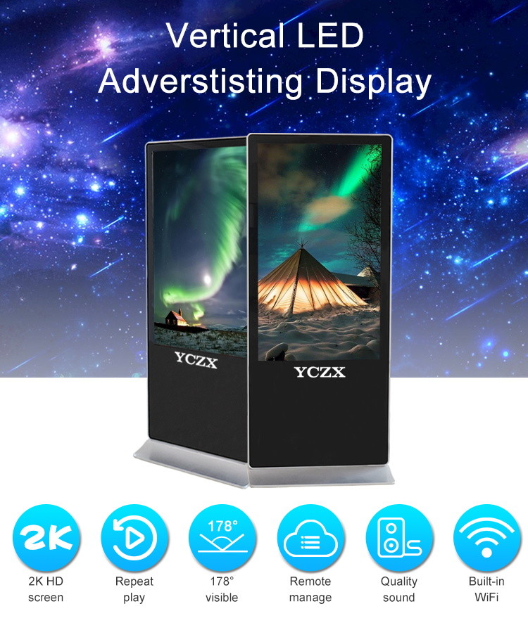 Black HD Screen Indoor Digital Advertising Display USB Powered For Pharmacy