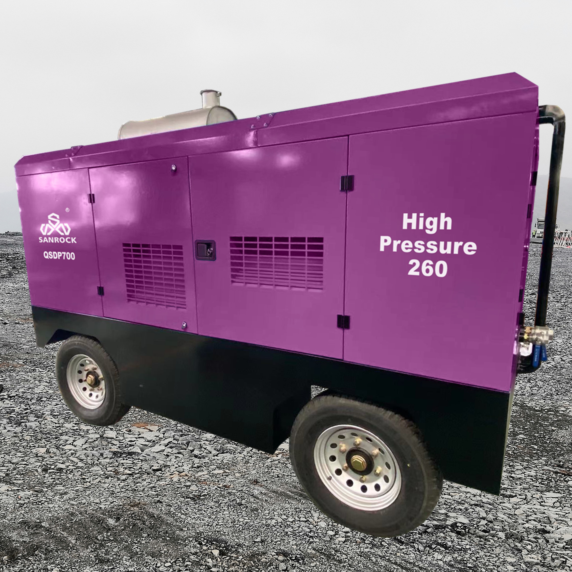 Water Well Diesel Screw Air Compressor Machine 194KW