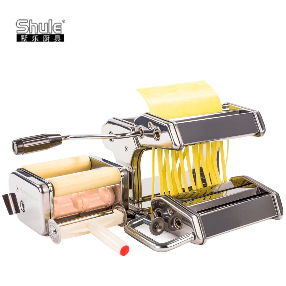 Shule Manual Pasta Machine Set 4 In 1 For Making Pasta And Ravioli