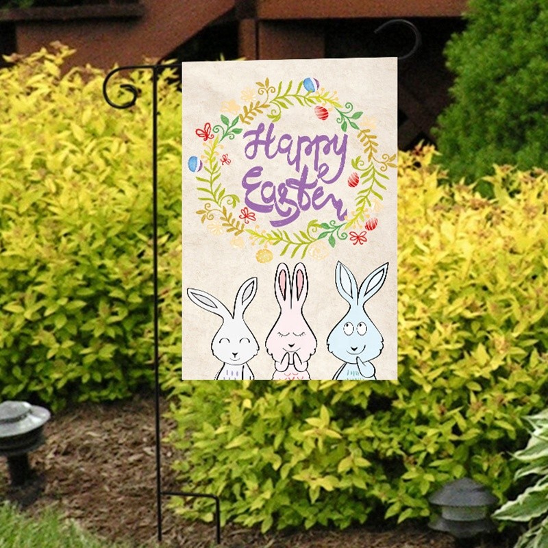 Double Sided OEM Custom Garden Flags Sublimation Printing Front Yard Banners