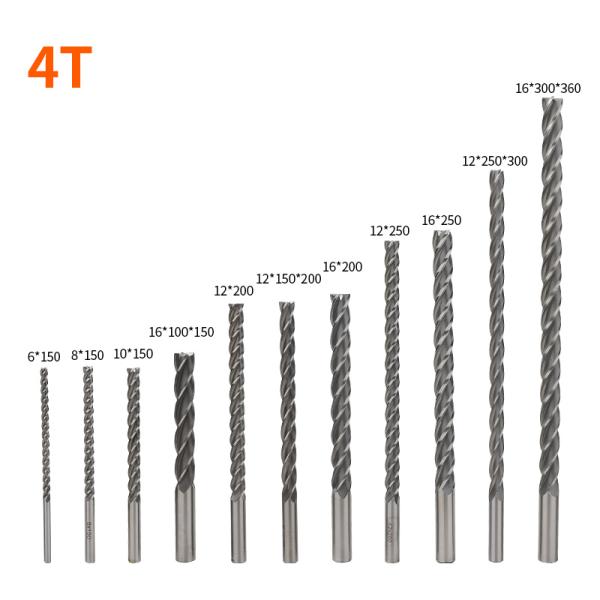 4 6 Flutes EVA Bit Foam Milling Cutter 6mm 8mm Flat Bottom End Mill