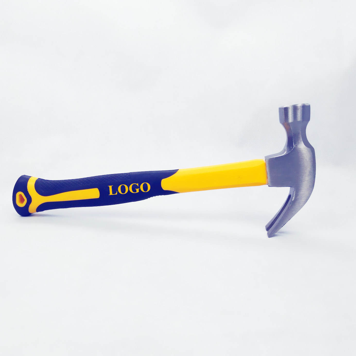 16OZ Forged Carbon Steel Materials Claw Hammer With Yellow Color Grade A Plastic Handle(XL0014-YELLOW)