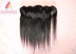 Straight Virgin Frontal Closure Hair , 13x4 Silk Lace Frontal Italian Human Hair