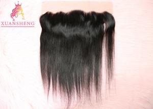 China Straight Virgin Frontal Closure Hair , 13x4 Silk Lace Frontal Italian Human Hair wholesale