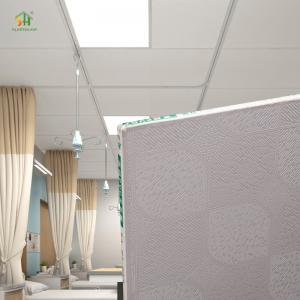 China Customized  Smoke Proof PVC Gypsum Perforated Ceiling 603x603mm For Home Theater wholesale