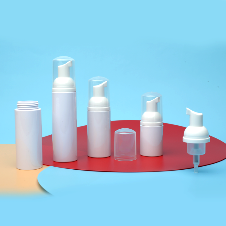 Round Shape 50ml PET Plastic Bottle Refillable Transparent PET Bottles