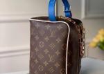 Monogram Printing Leather Chain Casual Handbags Shoulder Bags With Zipper