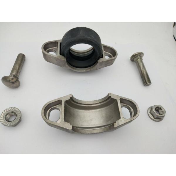 Pipes Stainless Steel Clamp Half Pipe Clamps With Simple Connecting Thread