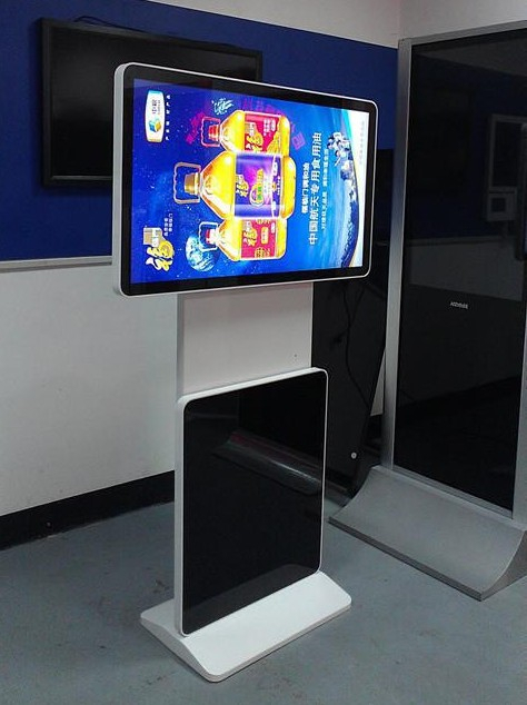 32" inch floor stand rotating LED monitor digital wifi AD totem signage player display
